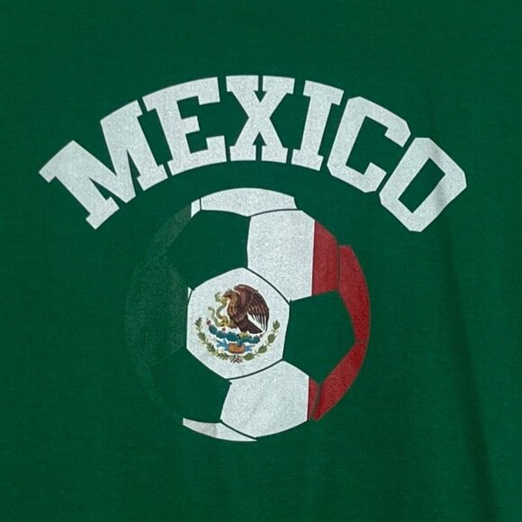Port & Company Mexico Soccer Tshirt Youth Large Green - Picture 5 of 8